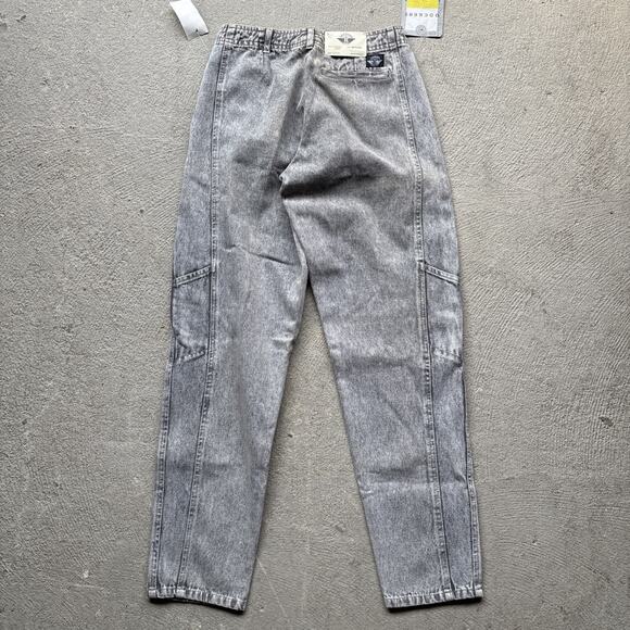 Deadstock 90s Dockers Jeans Black 28x30 Pleated Denim Levi’s Baggy Acid Vintage - Picture 9 of 13